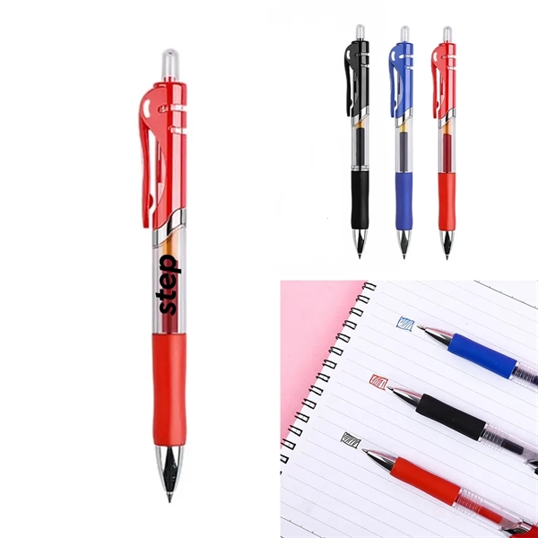 Inkflow Retractable Gel Pens With Rubber Grip - Inkflow Retractable Gel Pens With Rubber Grip - Image 0 of 6