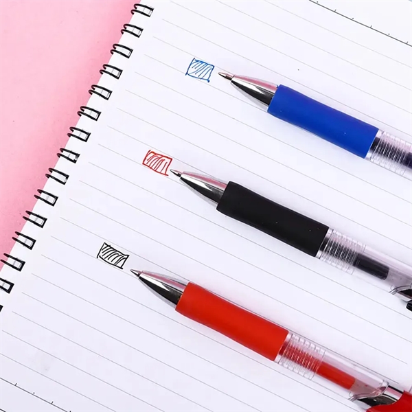 Inkflow Retractable Gel Pens With Rubber Grip - Inkflow Retractable Gel Pens With Rubber Grip - Image 1 of 6