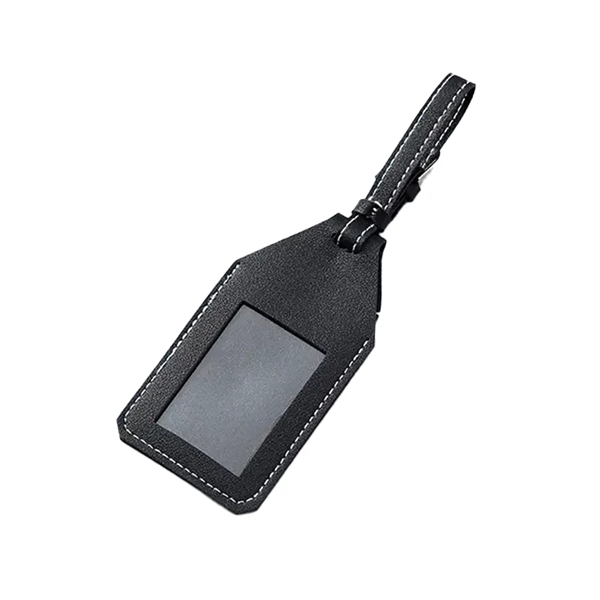 Leatherette Airtag Luggage Tag - Leatherette Airtag Luggage Tag - Image 5 of 5