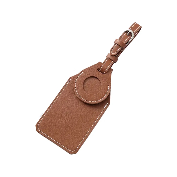 Leatherette Airtag Luggage Tag - Leatherette Airtag Luggage Tag - Image 3 of 5