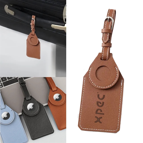 Leatherette Airtag Luggage Tag - Leatherette Airtag Luggage Tag - Image 0 of 5