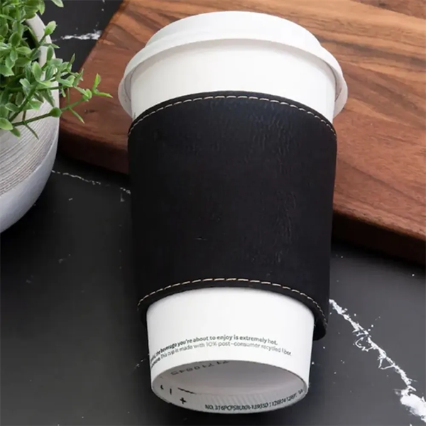 Customizable Insulated Leatherette Sleeve - Customizable Insulated Leatherette Sleeve - Image 2 of 3