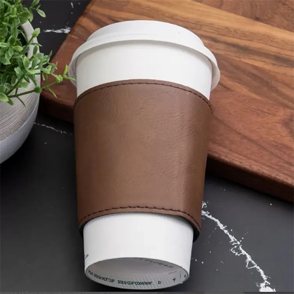 Customizable Insulated Leatherette Sleeve - Customizable Insulated Leatherette Sleeve - Image 1 of 3