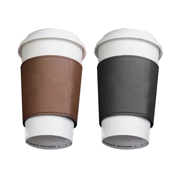 Customizable Insulated Leatherette Sleeve - Customizable Insulated Leatherette Sleeve - Image 0 of 3