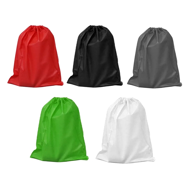 Custom Eco-friendly Non-Woven Drawstring Travel Shoe Bag - Custom Eco-friendly Non-Woven Drawstring Travel Shoe Bag - Image 2 of 2