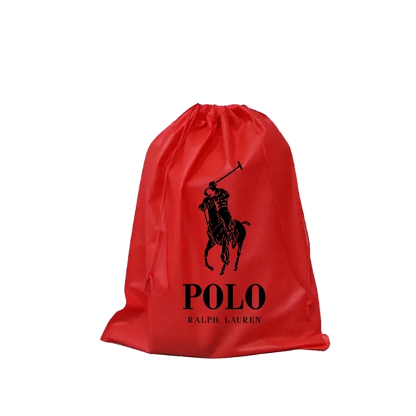 Custom Eco-friendly Non-Woven Drawstring Travel Shoe Bag - Custom Eco-friendly Non-Woven Drawstring Travel Shoe Bag - Image 1 of 2