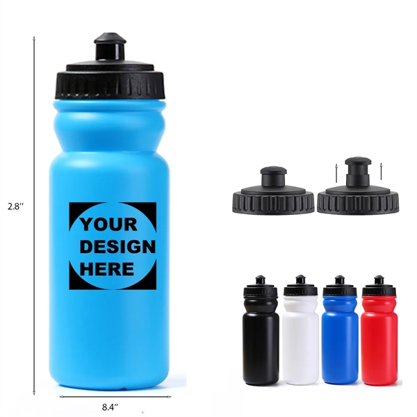 20 OZ Sports Water Bottle w/ Push'n Pull Cap