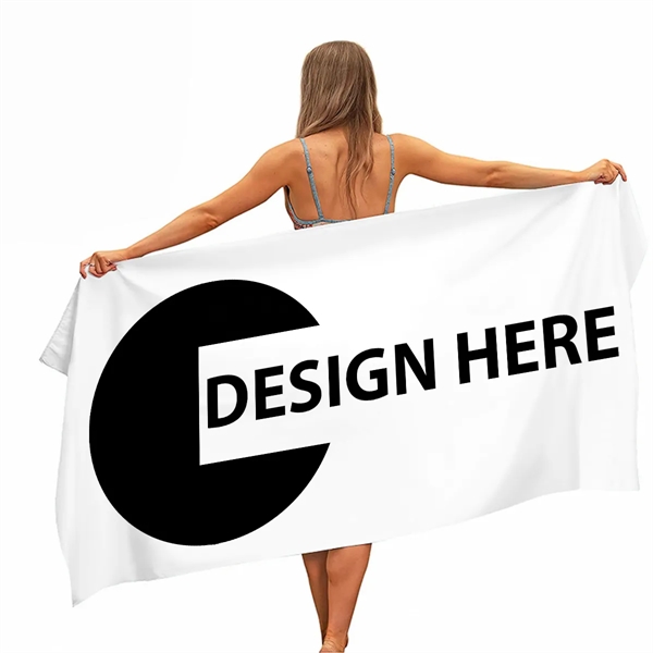 30'' x 60'' Microfiber Full Color Beach Towel - 30'' x 60'' Microfiber Full Color Beach Towel - Image 0 of 1