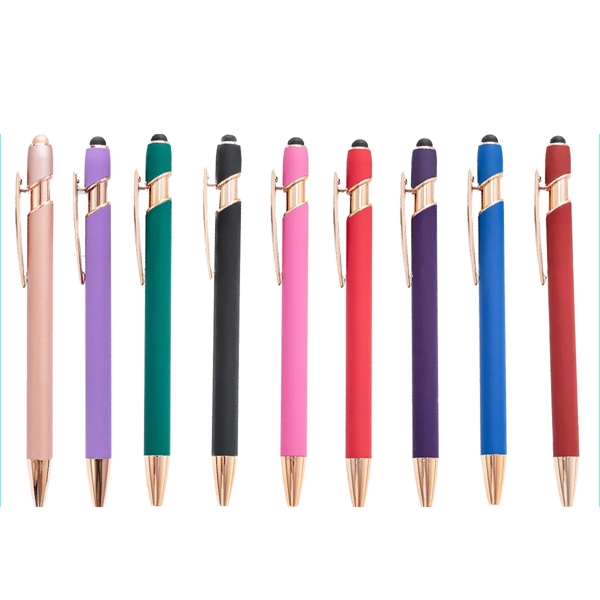 Clickable Aluminum Barrel Ballpoint Pen w/ Custom Imprint - Clickable Aluminum Barrel Ballpoint Pen w/ Custom Imprint - Image 1 of 1