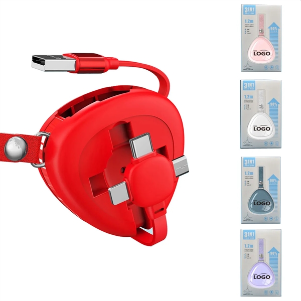 3 in 1 retractable charging cable - 3 in 1 retractable charging cable - Image 0 of 0
