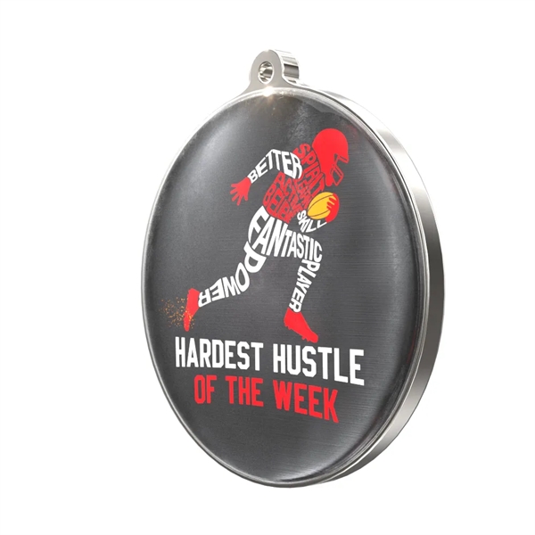 Express 2 1/4" Texture Tone® Medium Flat Medal - Express 2 1/4" Texture Tone® Medium Flat Medal - Image 3 of 10