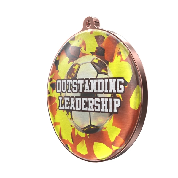 Express 2 1/4" Texture Tone® Medium Flat Medal - Express 2 1/4" Texture Tone® Medium Flat Medal - Image 5 of 10