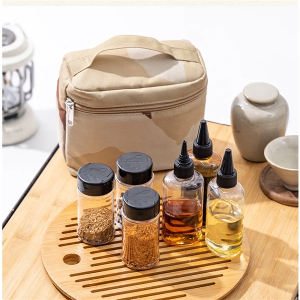 Outdoor Camping Bbq Seasoning Bottle Storage Bag - Outdoor Camping Bbq Seasoning Bottle Storage Bag - Image 1 of 6