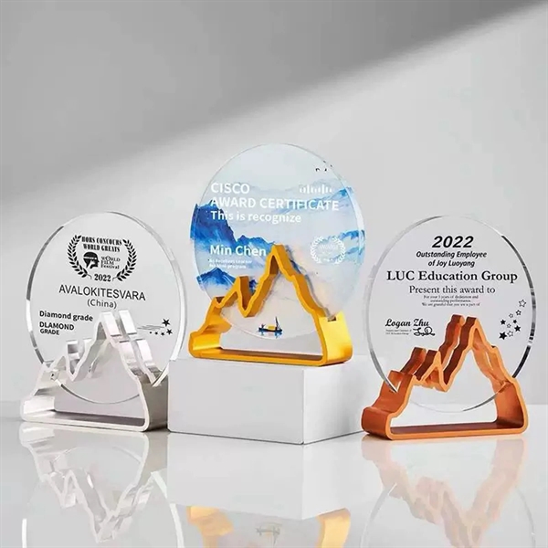 Crystal Globe Pedestal Trophy - Crystal Globe Pedestal Trophy - Image 2 of 3