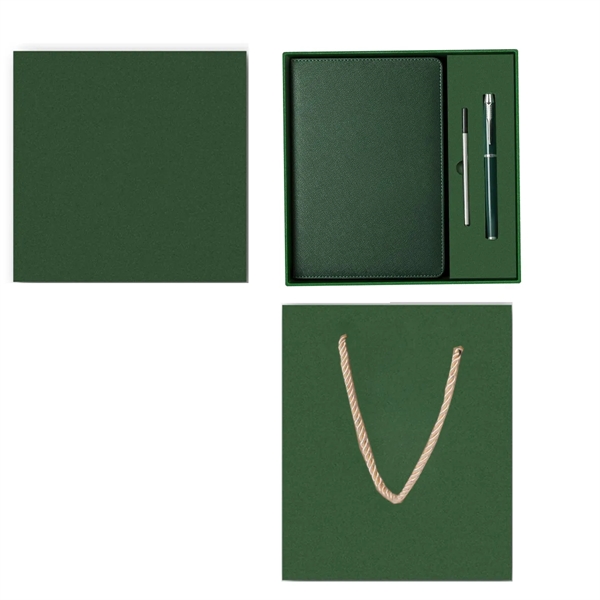 Subtlety Notebook & Metal Pen Gift Set w/ Custom Imprint
