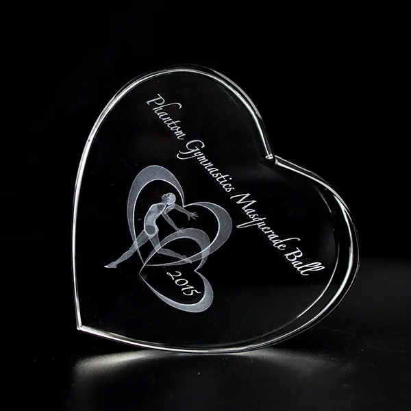 Crystal Heart shaped Paperweight - Crystal Heart shaped Paperweight - Image 1 of 2