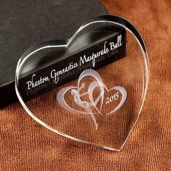 Crystal Heart shaped Paperweight - Crystal Heart shaped Paperweight - Image 2 of 2