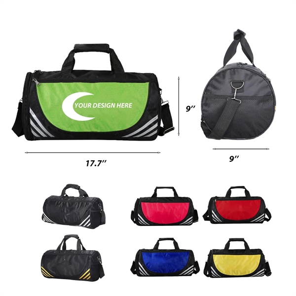 Handle Nylon Duffle Bag w/ Custom Imprint - Handle Nylon Duffle Bag w/ Custom Imprint - Image 0 of 1