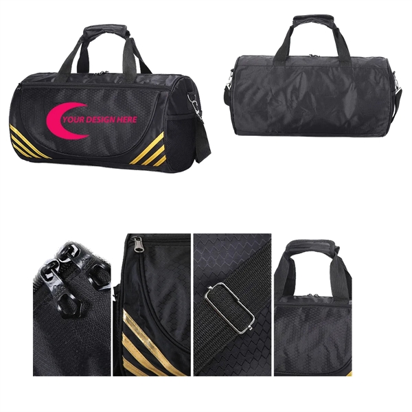 Handle Nylon Duffle Bag w/ Custom Imprint - Handle Nylon Duffle Bag w/ Custom Imprint - Image 1 of 1