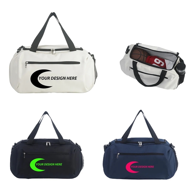 Oxford Travel Duffel Bag w/ Custom Imprint - Oxford Travel Duffel Bag w/ Custom Imprint - Image 0 of 1