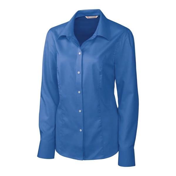 Cutter & Buck Epic Easy Care Nailshead Womens Long Sleeve... - Cutter & Buck Epic Easy Care Nailshead Womens Long Sleeve... - Image 3 of 8