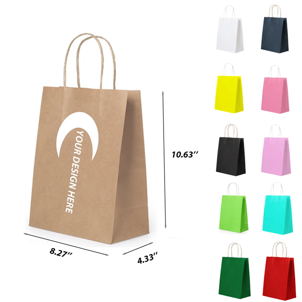 Eco-friendly Kraft Paper Gift Shopping Bag - Eco-friendly Kraft Paper Gift Shopping Bag - Image 0 of 1