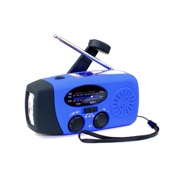 Emergency Hand Crank Radio with Flashlight and Power Bank - Emergency Hand Crank Radio with Flashlight and Power Bank - Image 5 of 7
