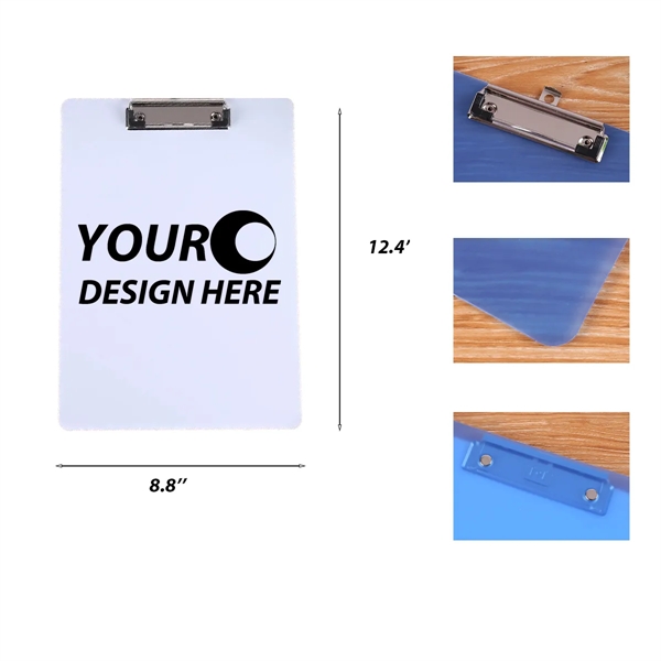 Durable PP Clipboard w/ Custom Imprint - Durable PP Clipboard w/ Custom Imprint - Image 1 of 1