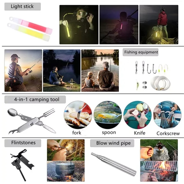 Outdoor Camping Survival Multi-Tool Kit - Outdoor Camping Survival Multi-Tool Kit - Image 1 of 3