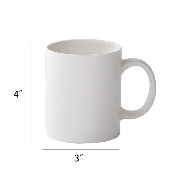 10OZ White Coffee Mugs - 10OZ White Coffee Mugs - Image 1 of 3