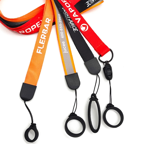 3/4" Lanyard W/ Breakaway Feature & Silicone Vape Pen Holder - 3/4" Lanyard W/ Breakaway Feature & Silicone Vape Pen Holder - Image 1 of 2