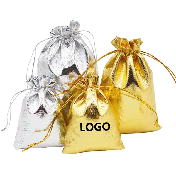 Gold Drawstring Bag - Gold Drawstring Bag - Image 0 of 2