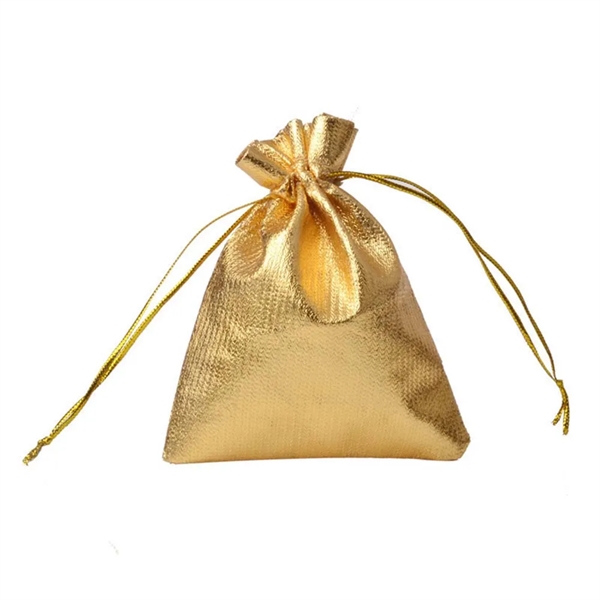 Gold Drawstring Bag - Gold Drawstring Bag - Image 2 of 2