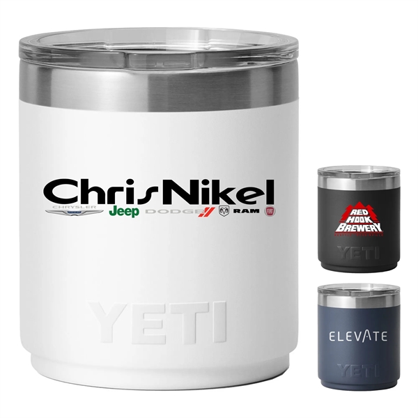 10oz YETI® Rambler® Stackable Lowball Tumbler - 10oz YETI® Rambler® Stackable Lowball Tumbler - Image 0 of 13