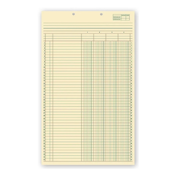 Custom Columnar Pads, 4 Columns