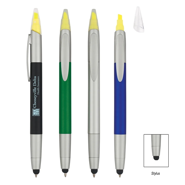 3-In-1 Pen With Highlighter and Stylus - 3-In-1 Pen With Highlighter and Stylus - Image 13 of 13