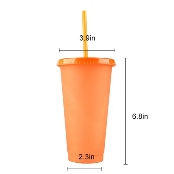 16OZ 24OZ Cold Colored Changing Tumbler Cups - 16OZ 24OZ Cold Colored Changing Tumbler Cups - Image 3 of 3