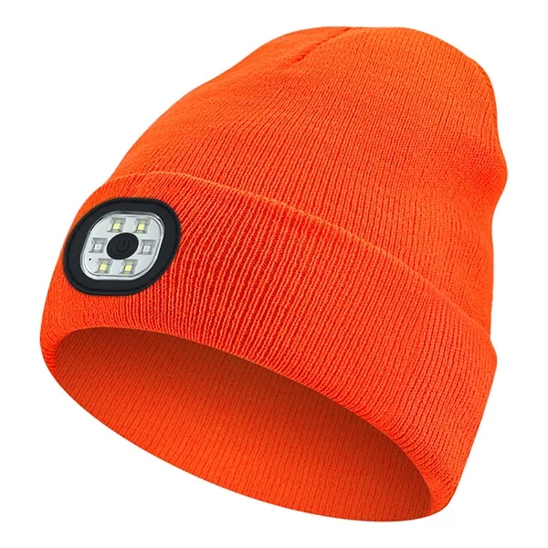 Warmer Knit Cap Hat With Led Light - Warmer Knit Cap Hat With Led Light - Image 1 of 6