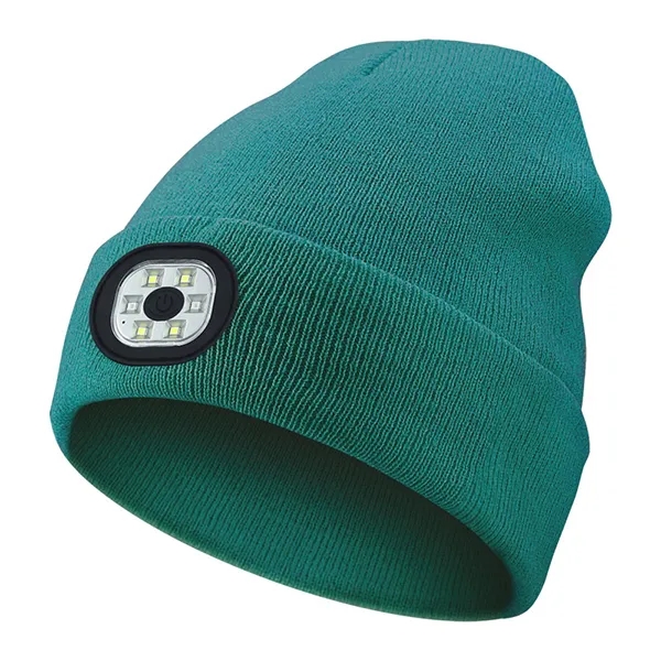 Warmer Knit Cap Hat With Led Light - Warmer Knit Cap Hat With Led Light - Image 6 of 6