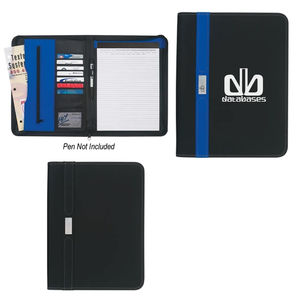 Contemporary Zippered Portfolio - Contemporary Zippered Portfolio - Image 4 of 4