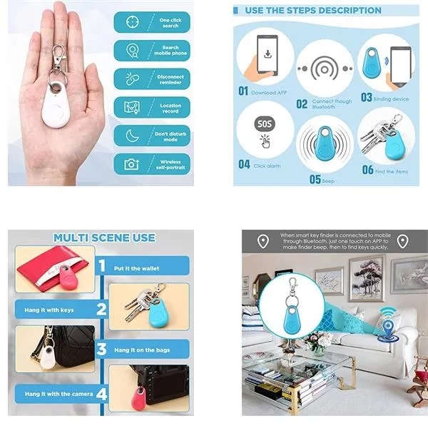 Key Finder Item Locator Keychains Tracker Anti-Lost - Key Finder Item Locator Keychains Tracker Anti-Lost - Image 2 of 2