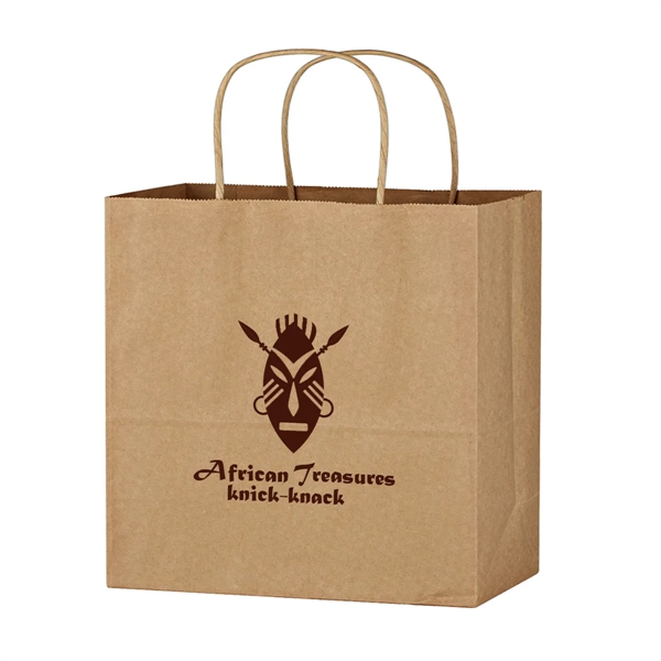 Kraft Paper Brown Wine Bag - 13" x 13" - Kraft Paper Brown Wine Bag - 13" x 13" - Image 3 of 3