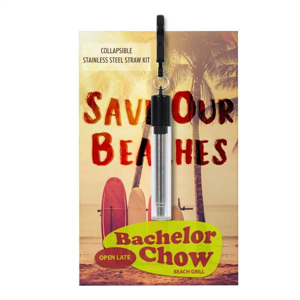 Greeting Card With Collapsible Stainless Steel Straw Kit - Greeting Card With Collapsible Stainless Steel Straw Kit - Image 8 of 8