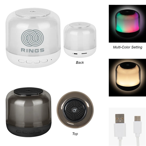 Wireless Speaker With Touch Sensor Night Light - Wireless Speaker With Touch Sensor Night Light - Image 3 of 4