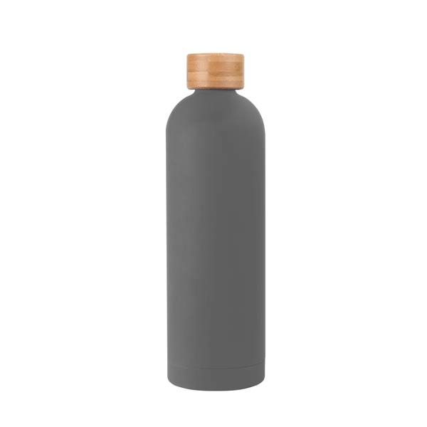 32 Oz. Viviane Stainless Steel Bottle With Bamboo Lid - 32 Oz. Viviane Stainless Steel Bottle With Bamboo Lid - Image 3 of 15