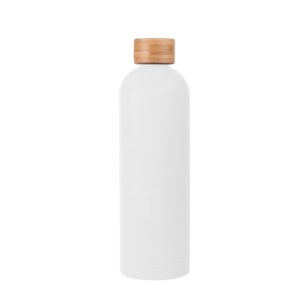 32 Oz. Viviane Stainless Steel Bottle With Bamboo Lid - 32 Oz. Viviane Stainless Steel Bottle With Bamboo Lid - Image 5 of 15