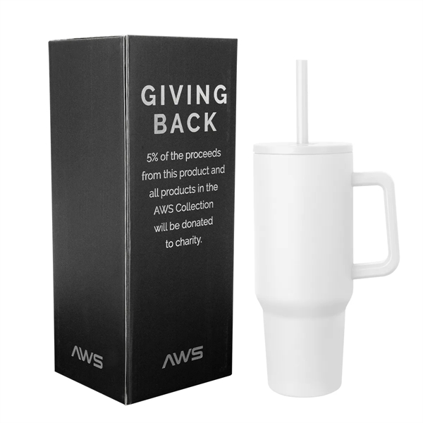 40 Oz. AWS Jackson Intrepid Stainless Steel Tumbler - 40 Oz. AWS Jackson Intrepid Stainless Steel Tumbler - Image 6 of 8