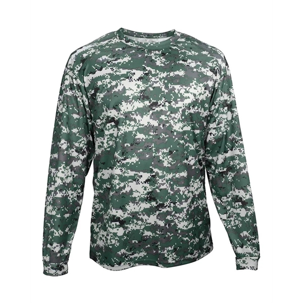 Badger Youth Digital Camo Long Sleeve T-Shirt - Badger Youth Digital Camo Long Sleeve T-Shirt - Image 4 of 24