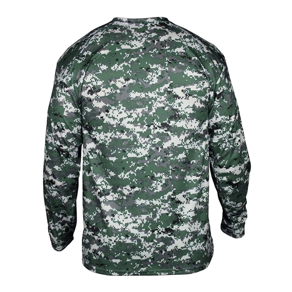 Badger Youth Digital Camo Long Sleeve T-Shirt - Badger Youth Digital Camo Long Sleeve T-Shirt - Image 6 of 24