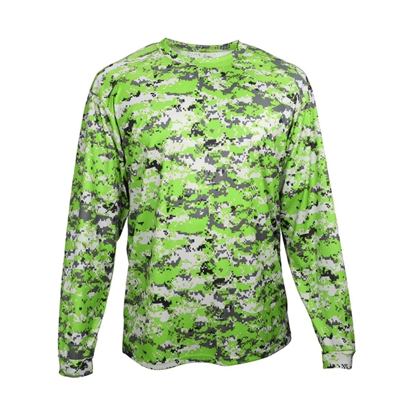 Badger Youth Digital Camo Long Sleeve T-Shirt - Badger Youth Digital Camo Long Sleeve T-Shirt - Image 7 of 24